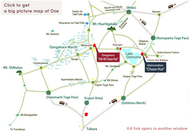 Click to get a big picture map of Oze